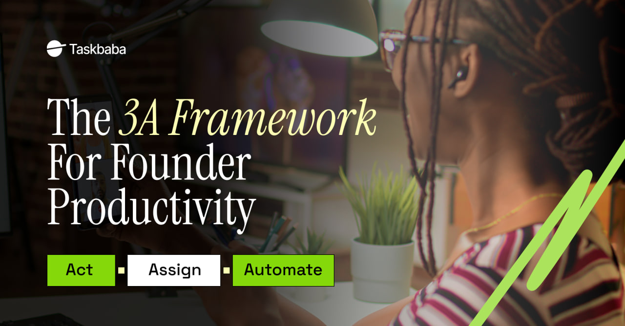 The 3A Framework for Founder Productivity